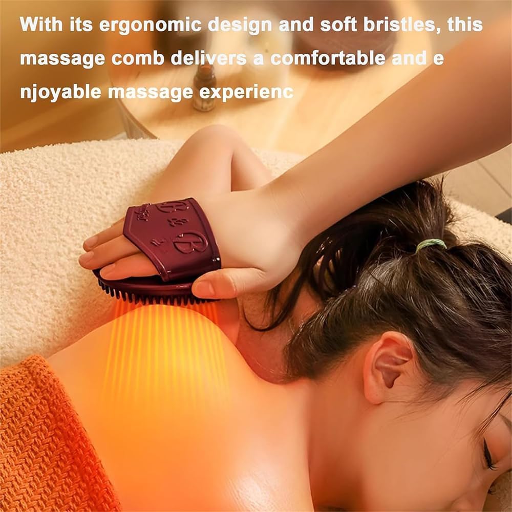 XiuFa Meridian Brush Non-slip Grooves secure grip during soothing sessions.