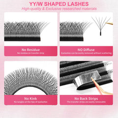 XIUSUZAKI matte black packaging highlights premium lash extension quality.