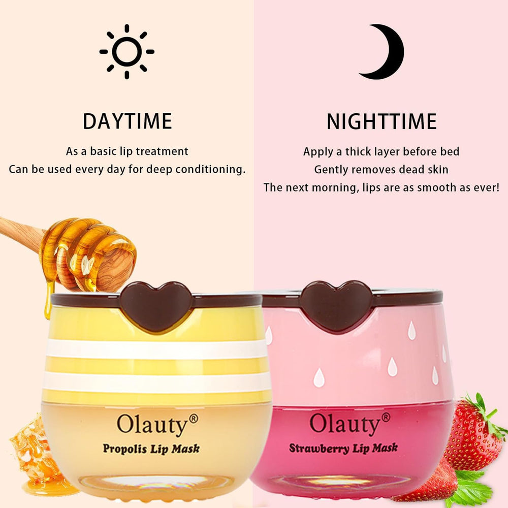 Xiuxixu natural extracts imagery conveys fruity, refreshing lip care benefits.