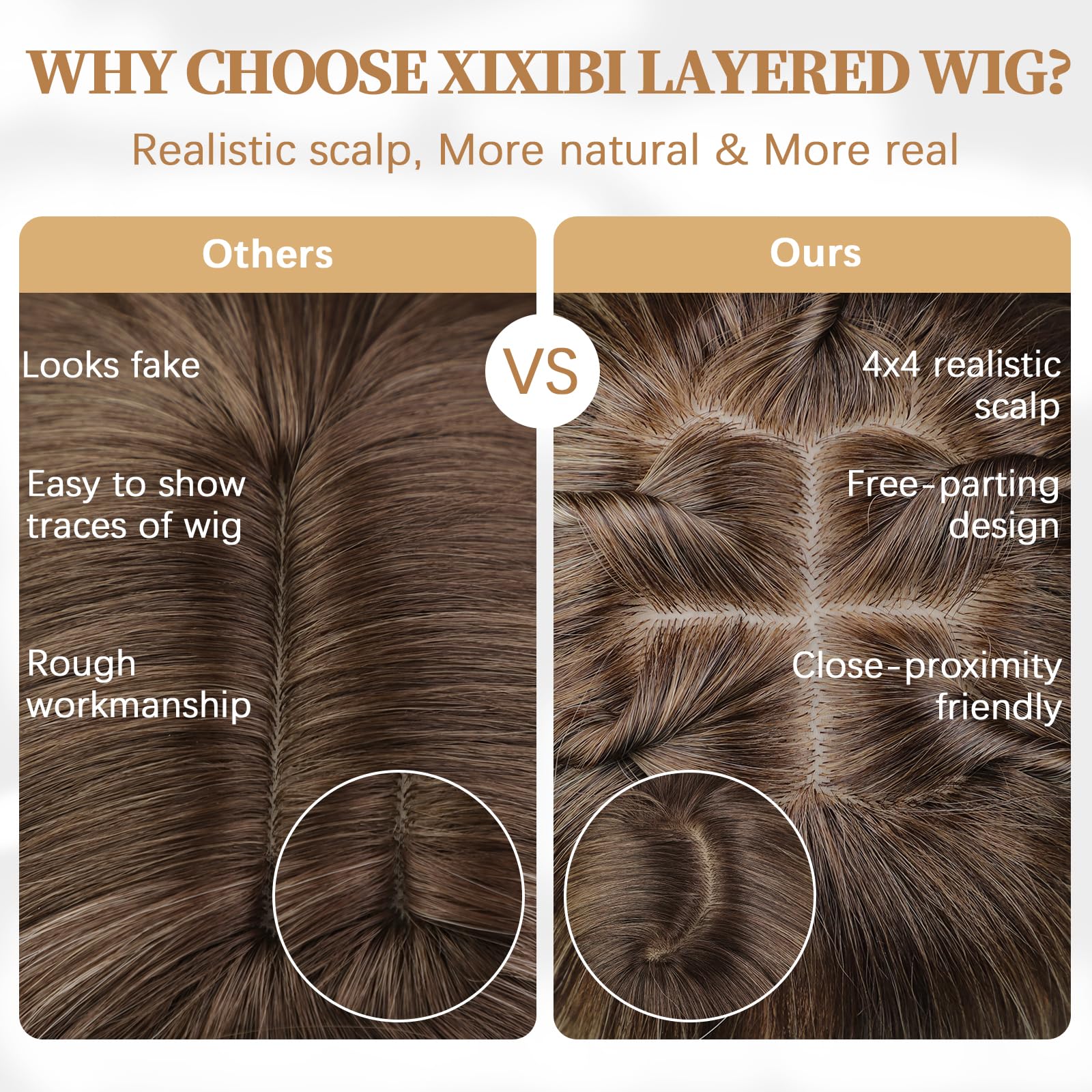 XIXIBI wig shows natural root gradient on ombre blonde for subtle realism.