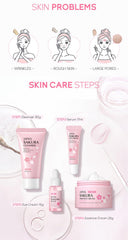 XJBD Japan Sakura Hydrating Cleanser close-up—gentle daily cleanse for sensitive skin mornings.
