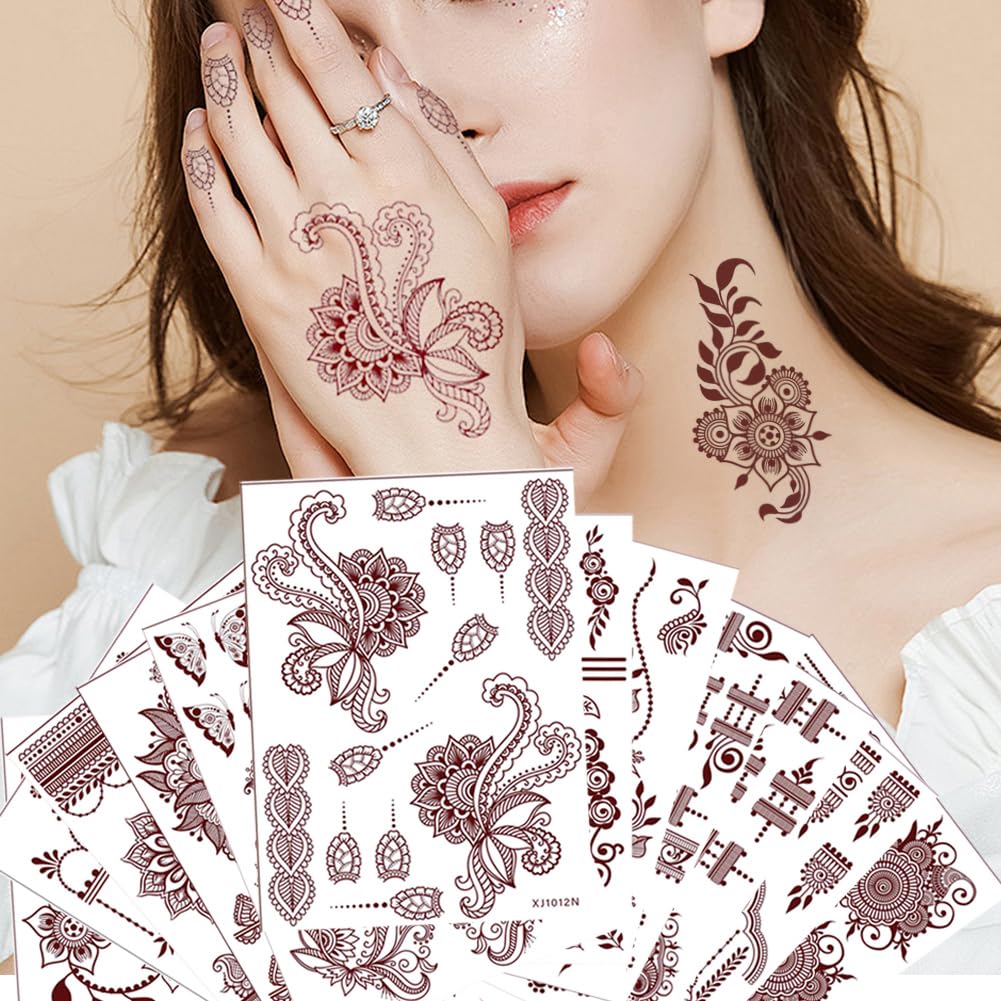 XMASIR henna tattoos ideal for weddings, parties, and festive events.