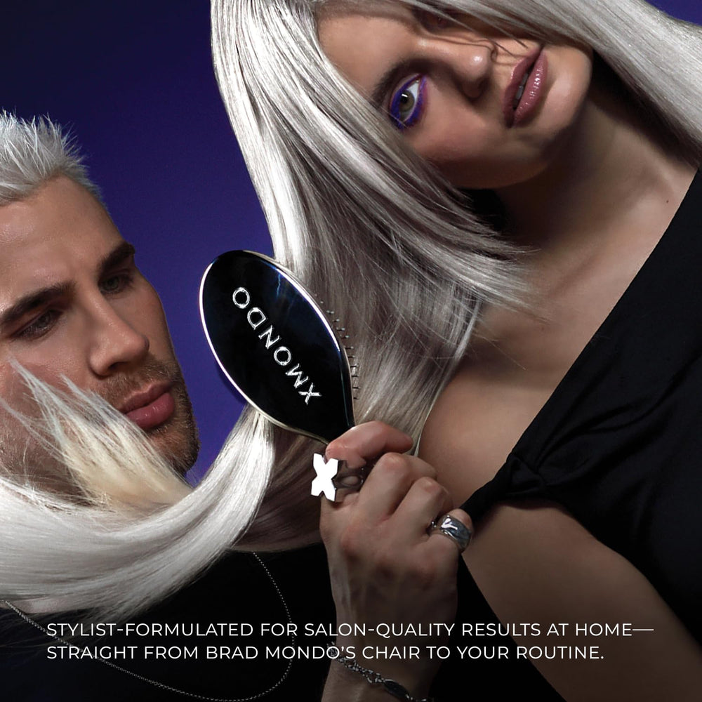 XMONDO Bond-booster-tech illustration conveys strengthened hair resilience