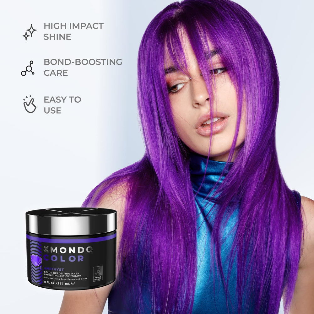 XMONDO Color Amethyst deposting mask application brush distributing color