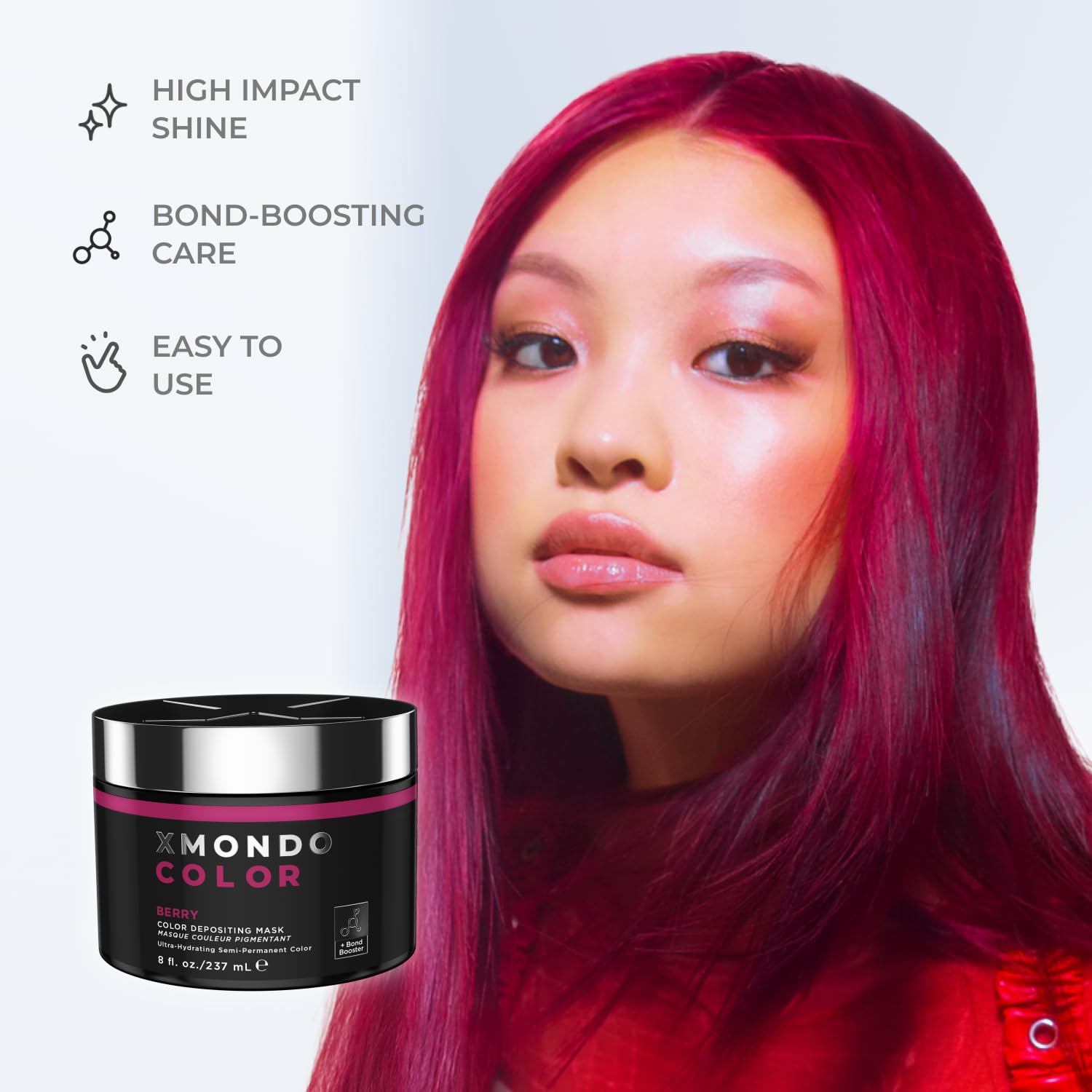 XMONDO Color Berry Mask Bond Booster icon representing conditioning and bond protection
