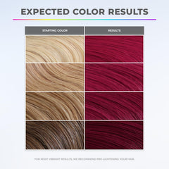 XMONDO Color Berry Mask even coverage on strands highlights bold berry tones and depth