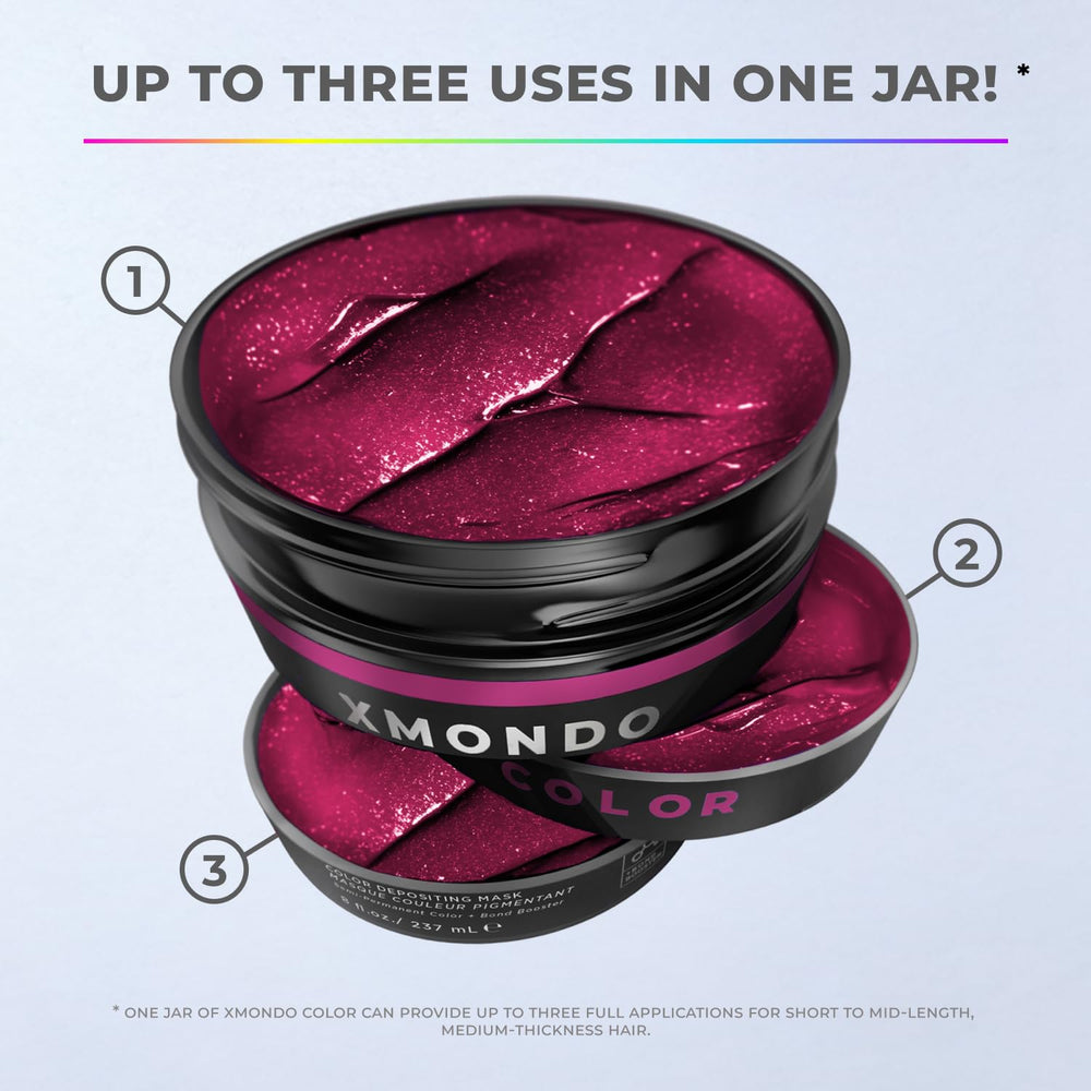 XMONDO Color Berry Mask final look featuring vivid color and healthy shine