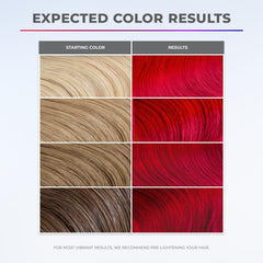 Hair section being coated with XMONDO shade shift mask for even saturation