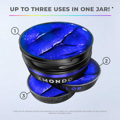 XMONDO Color Super Blue Mask processes for 20 minutes to develop color.