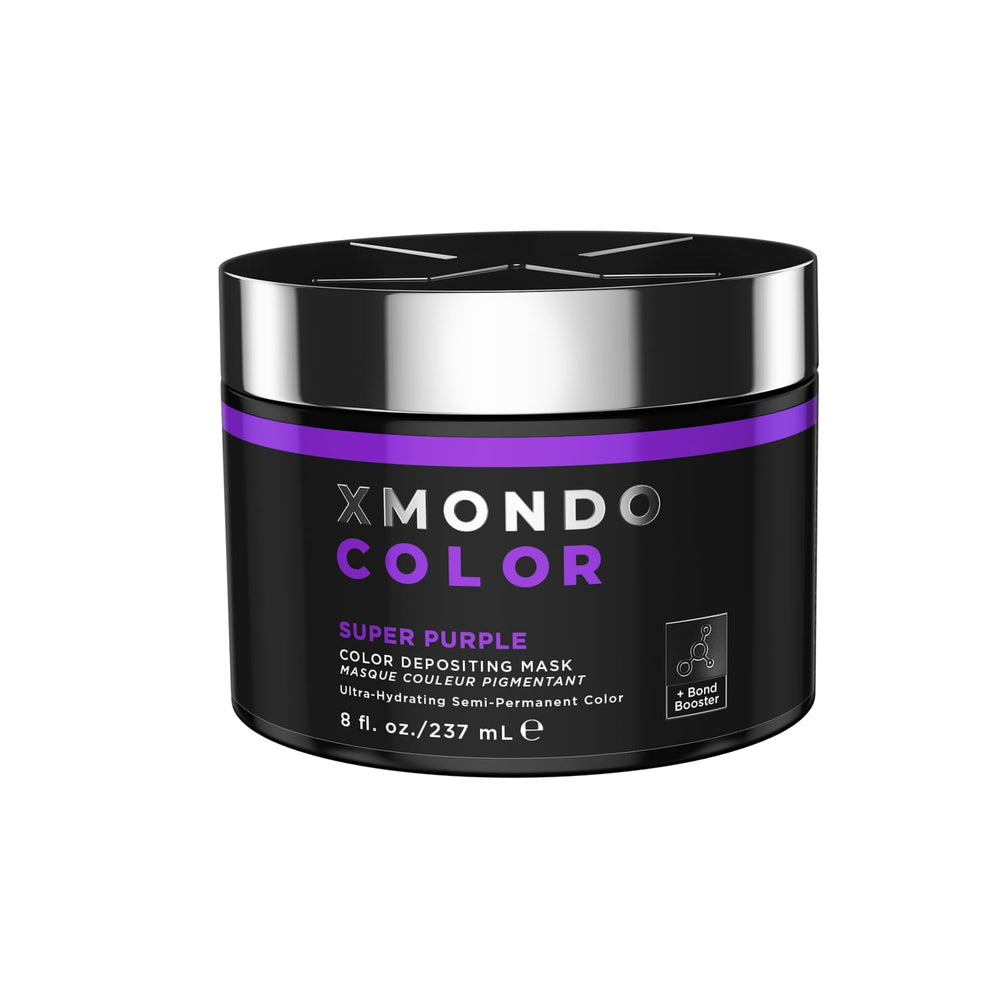 XMONDO Color Super Purple depositing mask bottle for vibrant color and hydration