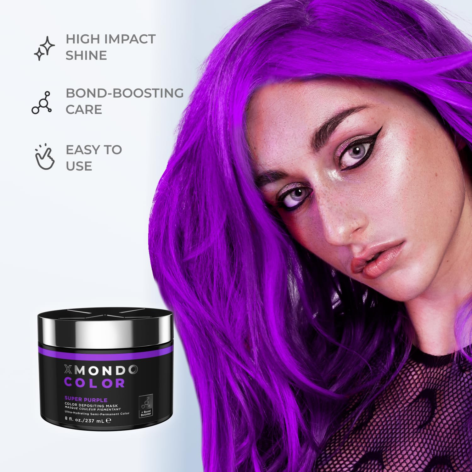 XMONDO color fades gradually over 2 to 4 weeks