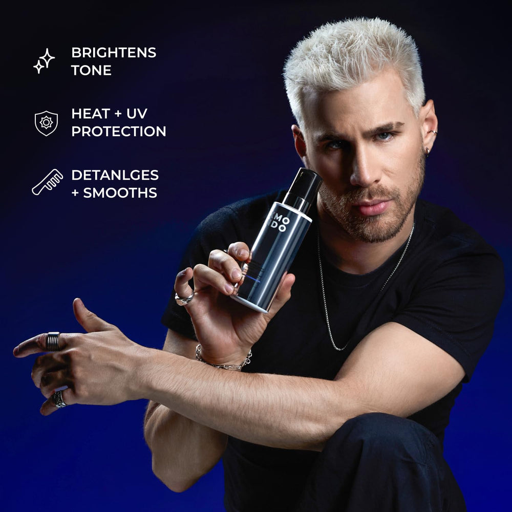 XMONDO Gray-hair-tone-brightening scene highlights cool tones staying bright