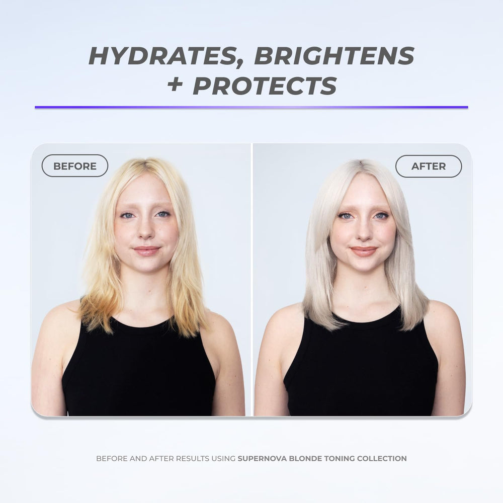 XMONDO hair-cuticle-shine closeup shows smoothing and glossy finish after use