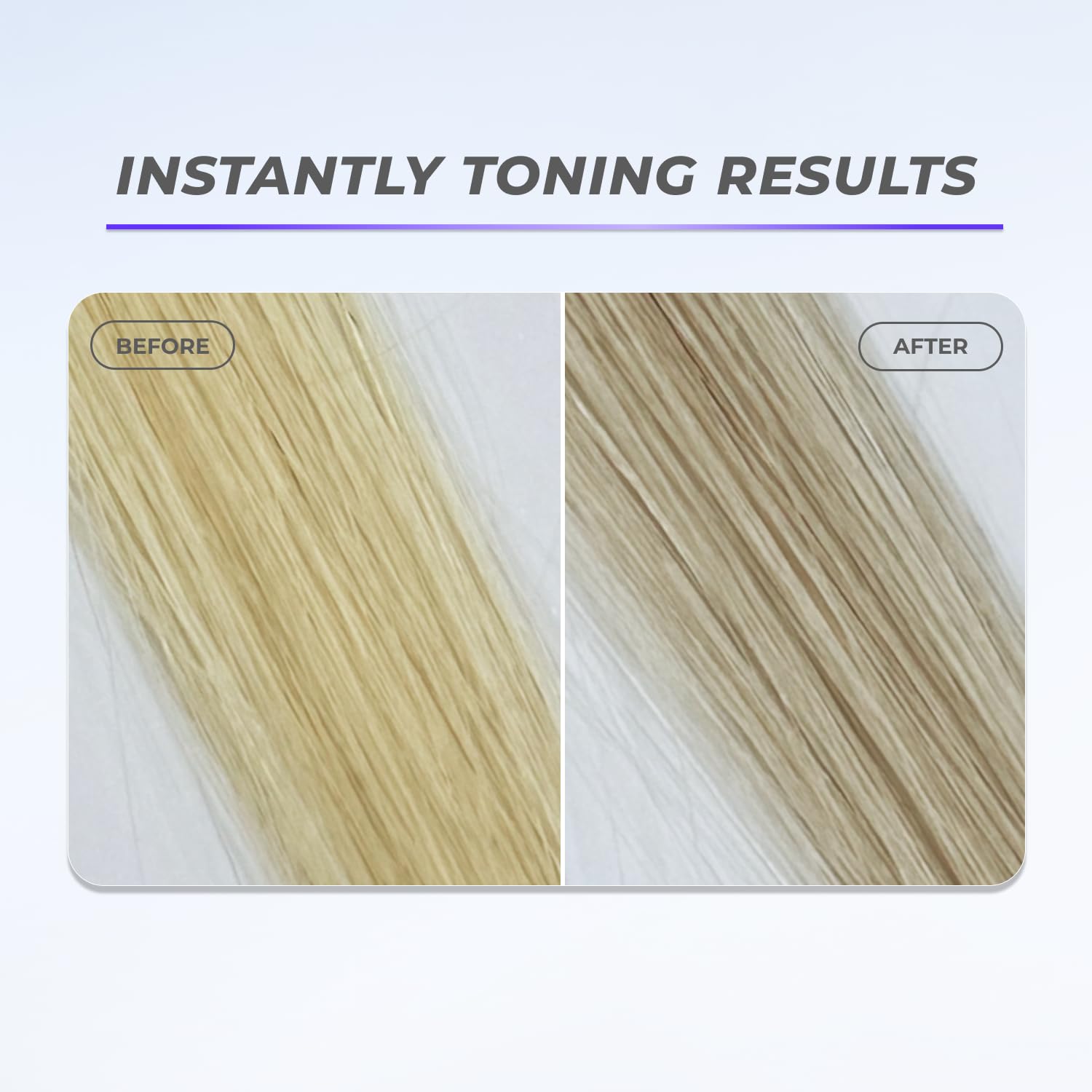 XMONDO Blonde Toning Foam on bathroom display suggests easy at-home routine.