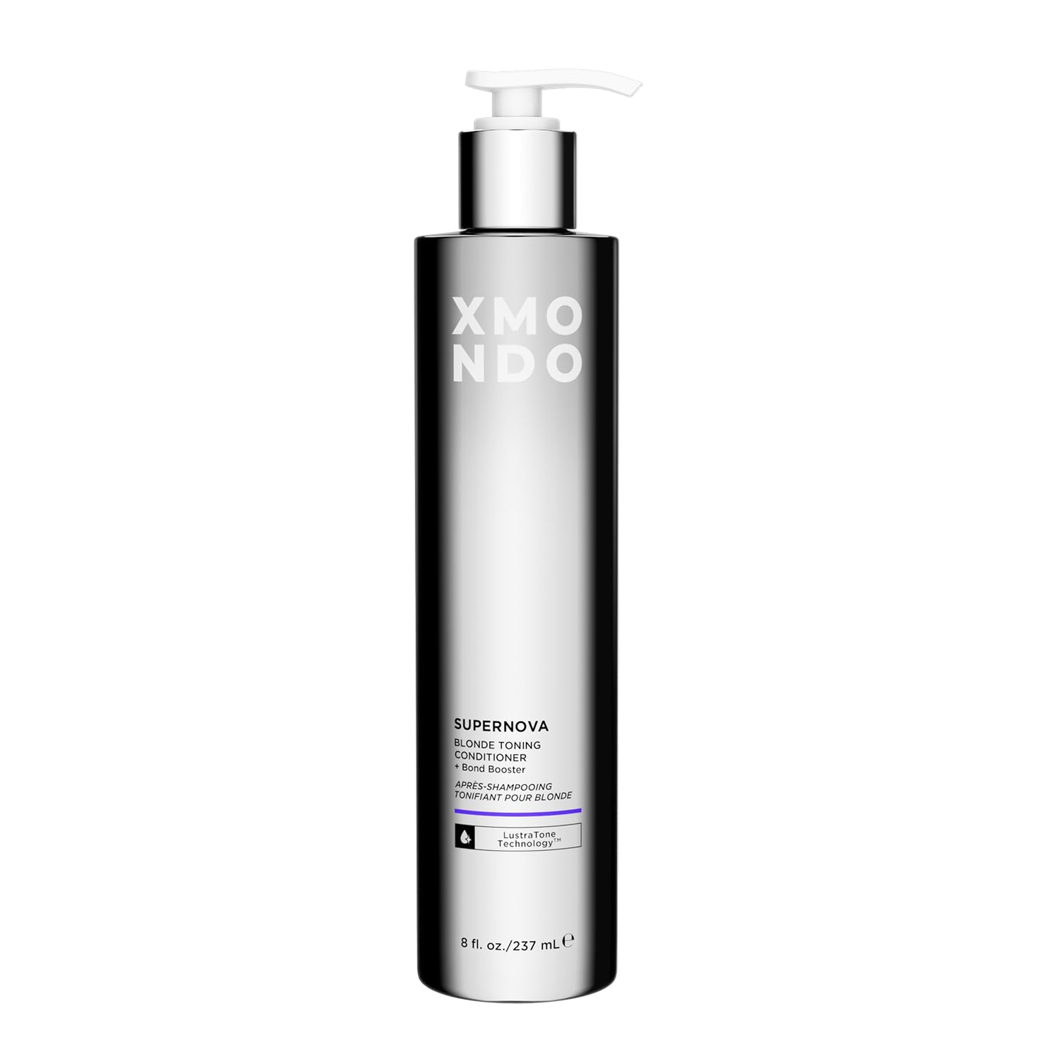 XMONDO Hair Supernova Blonde Toning Conditioner bottle front for vibrant violet-toned blondes.