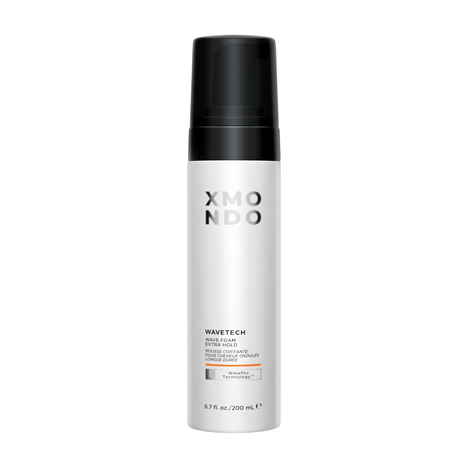 XMONDO Hair Wavetech extra-hold bottle promises targeted frizz control.