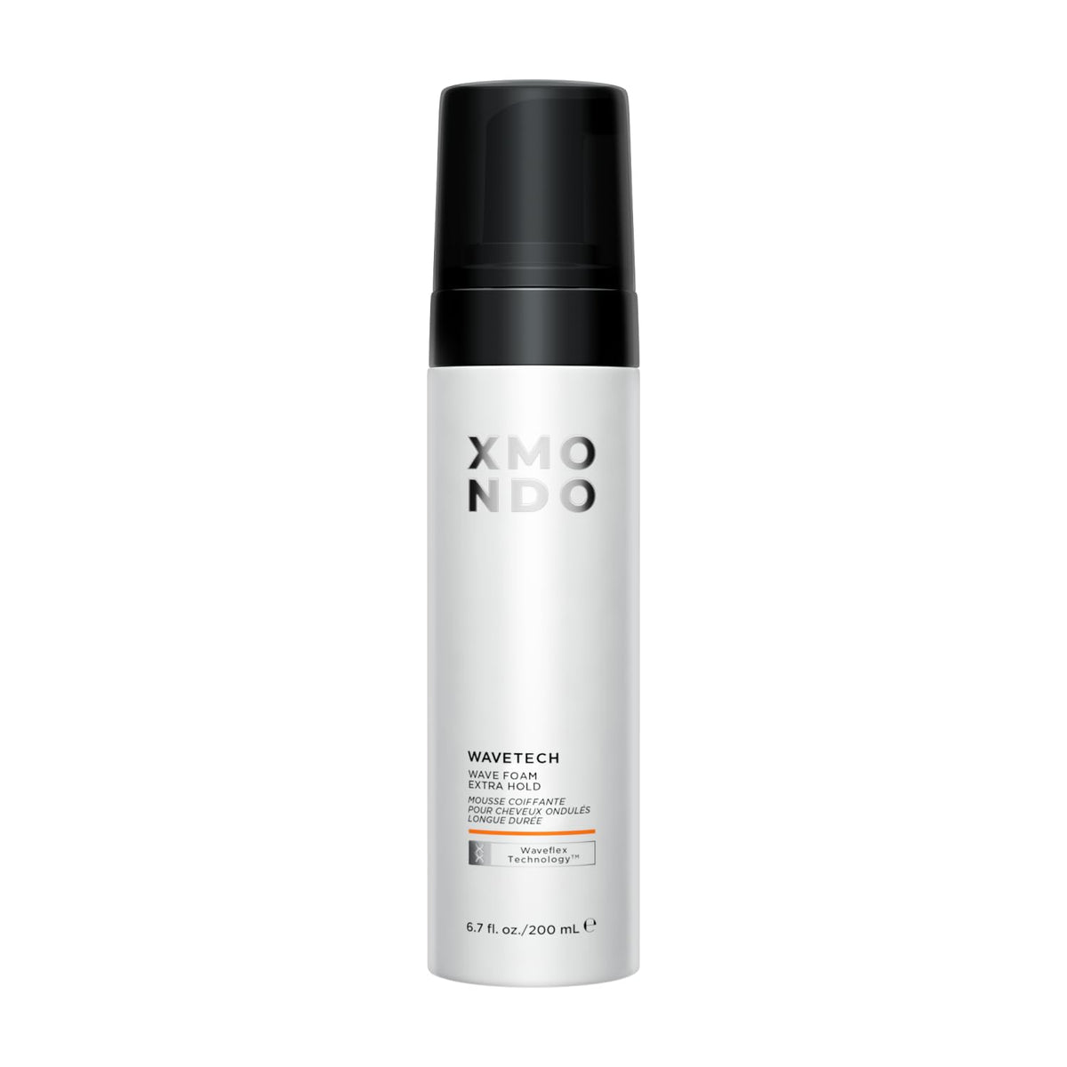 XMONDO Hair Wavetech extra-hold bottle promises targeted frizz control.