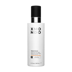 XMONDO Hair Wavetech Mist bottle showing vegan formula for vibrant waves