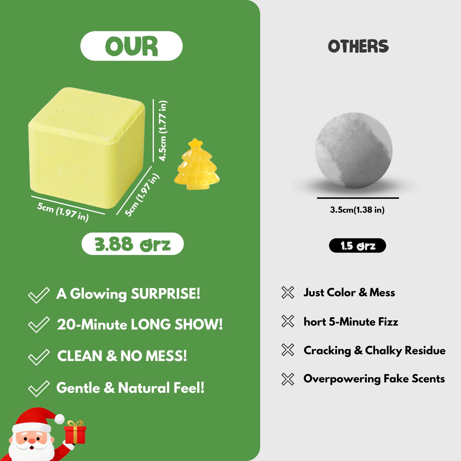 XmtJXn blue ocean-scent bath bomb with refreshing aquatic notes.