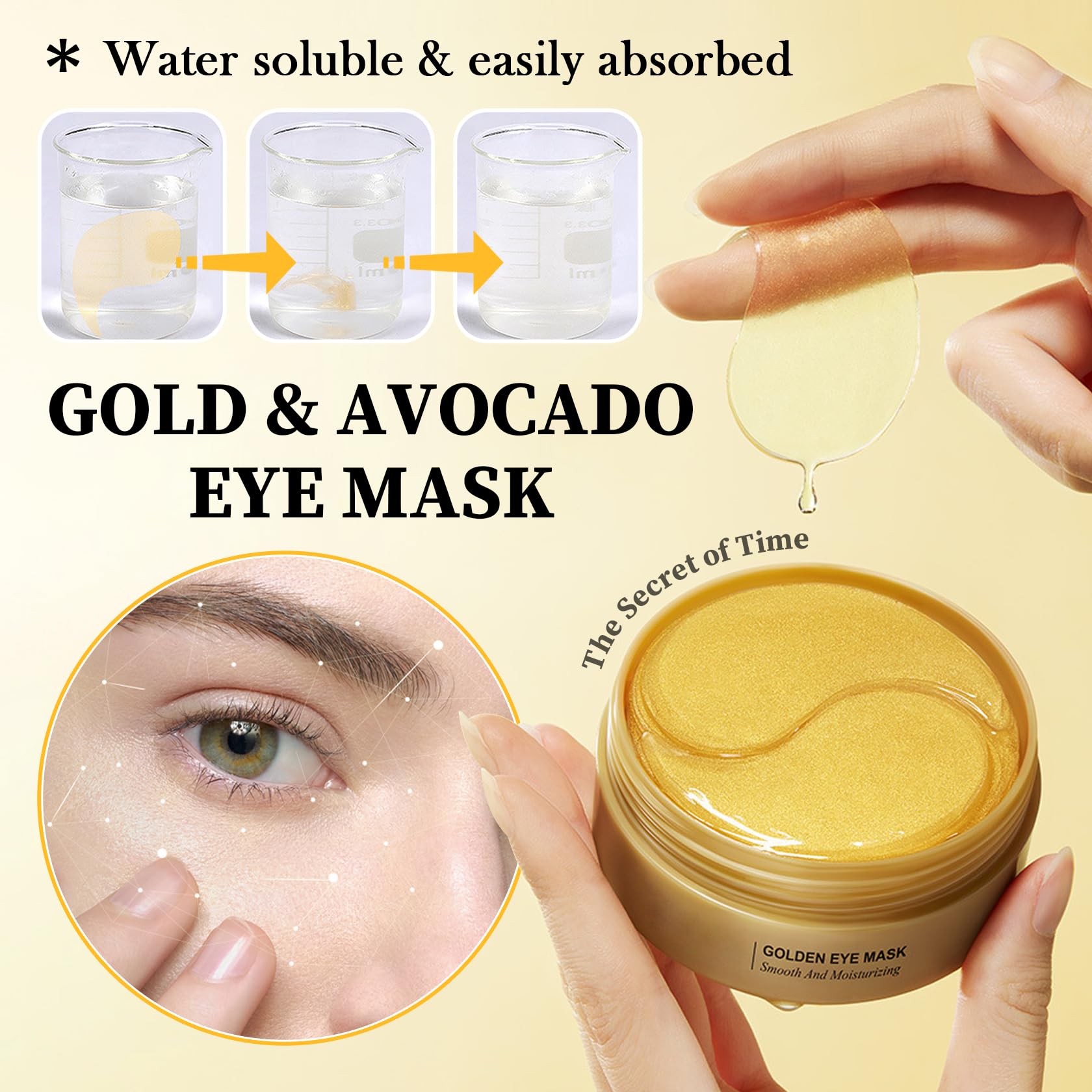XMXueMei under eye patches on hand illustrate easy to use hydration