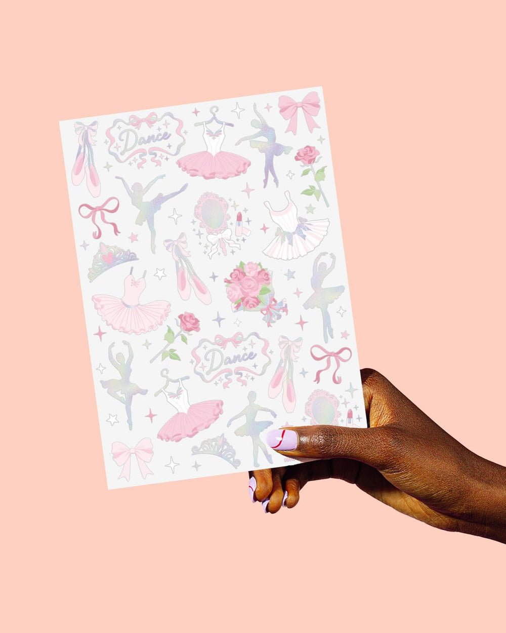 xo, Fetti ballet-themed tattoos as decorations and keepsakes for celebrations.