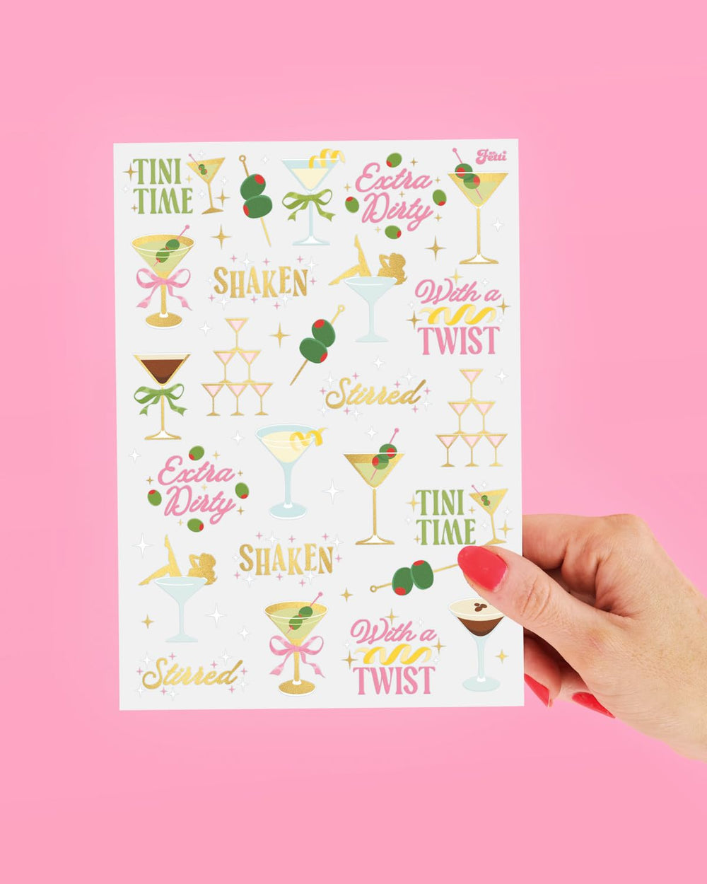 xo, Fetti two tattoo sheets for inclusive guest fun.