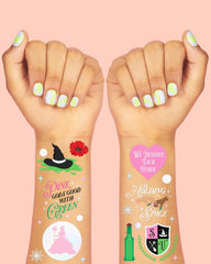 xo, Fetti pink-green designs show elixir motifs for kid-friendly accents