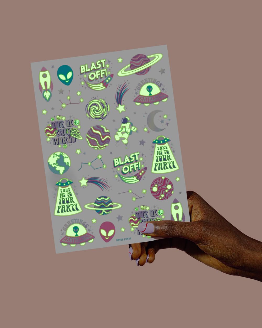 xo, Fetti two-sheet pack of 50 tats easy party distribution