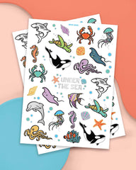Tatuaje xo Fetti ballena grande para decoración de cumpleaños marina.