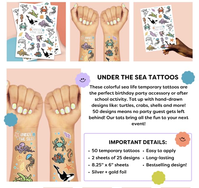Tatuaje xo Fetti medusas irisadas añaden destellos sutiles.