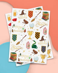 xo, Fetti wizard tattoos broomsticks design ideal for craft stations and magical photo moments