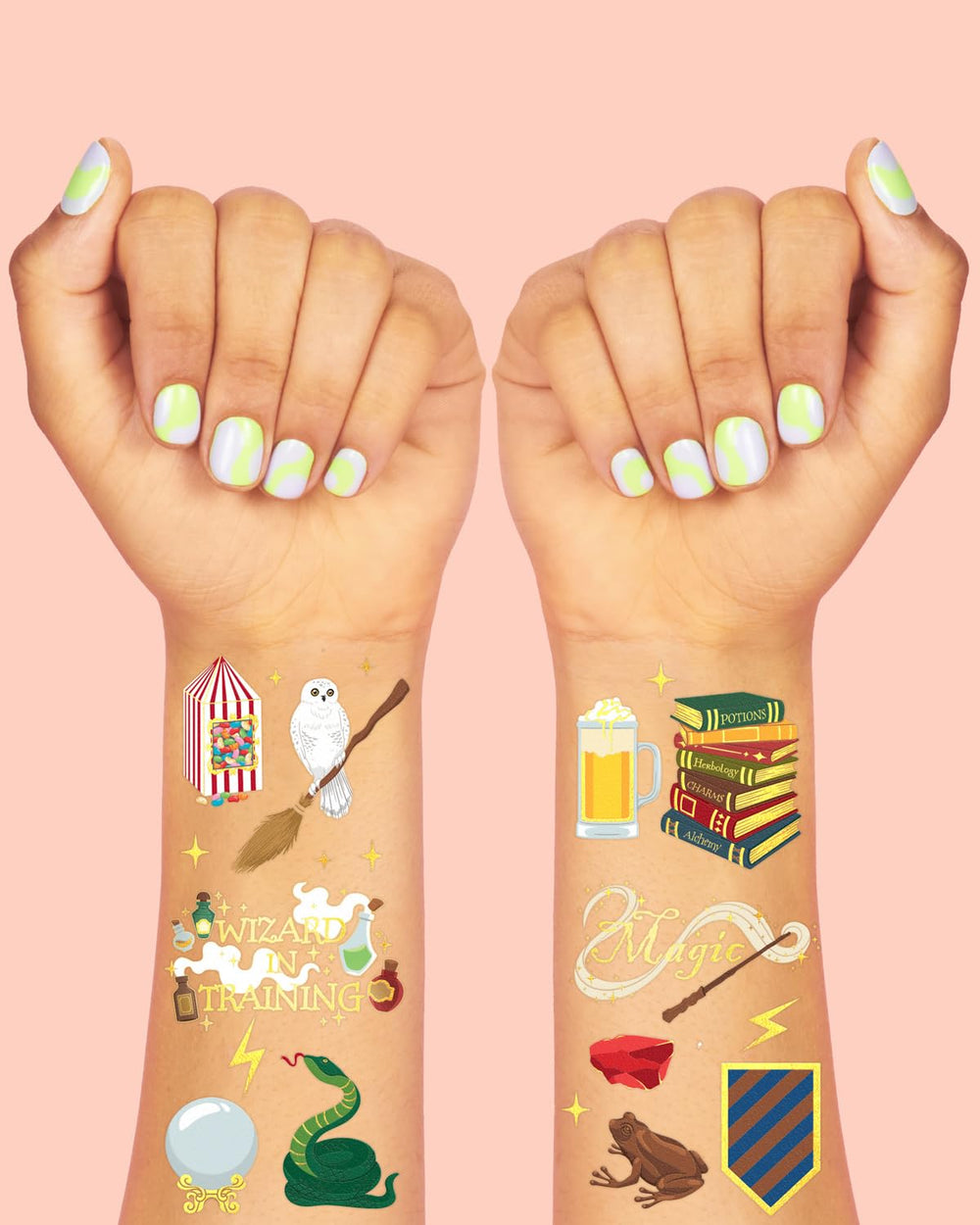 xo, Fetti wizard tattoos potions design great for treat bags and enchanted décor accents