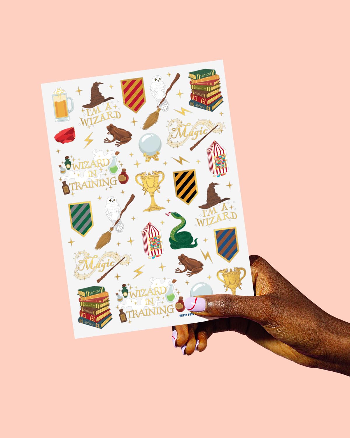 xo, Fetti wizard tattoos wands design for dramatic reveals and character-themed activities