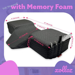 XOLLOZ Lash Pillow ergonomic head rest for extended lash sessions.