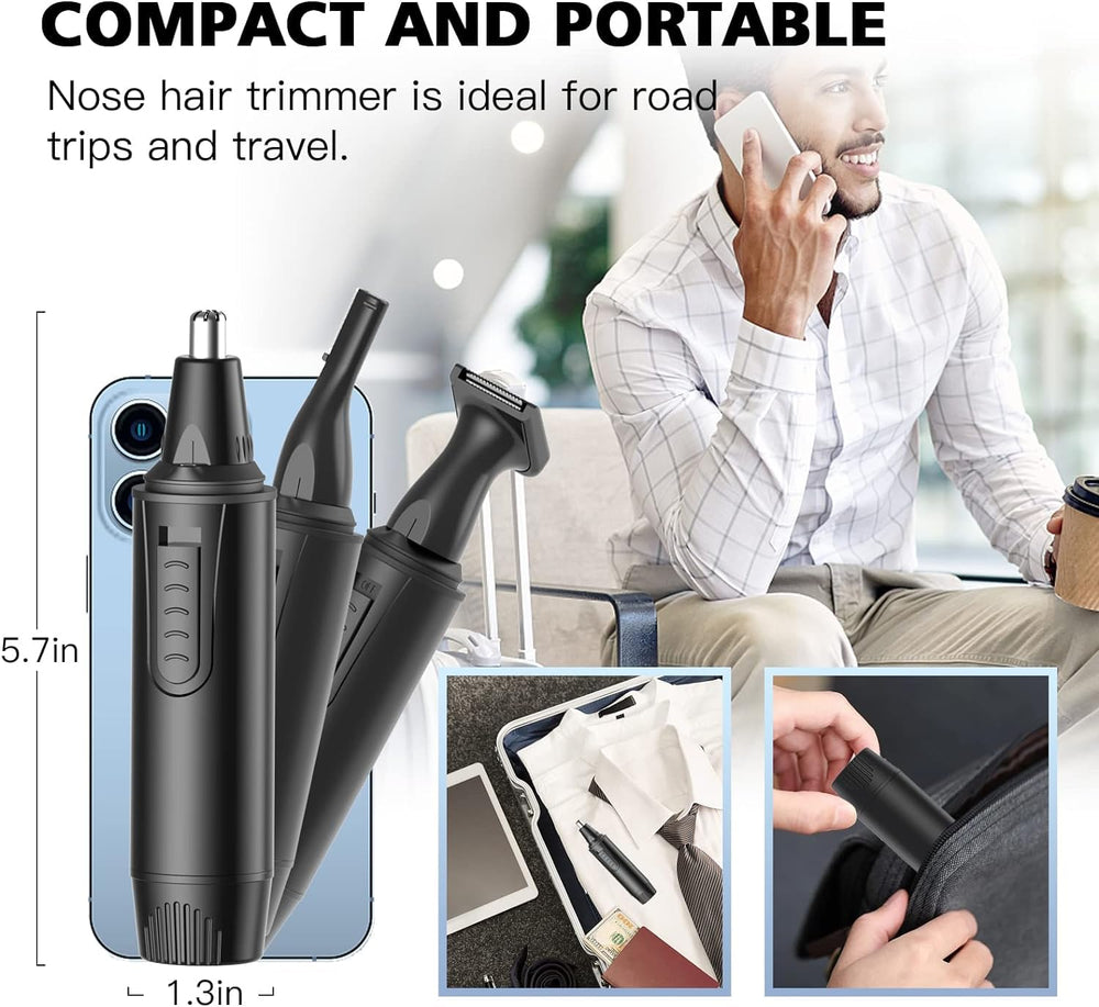 XOOMRSCP nose trimmer ink black compact design boosts travel grooming