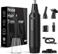 XOOMRSCP nose trimmer ink black front view for precise grooming at home