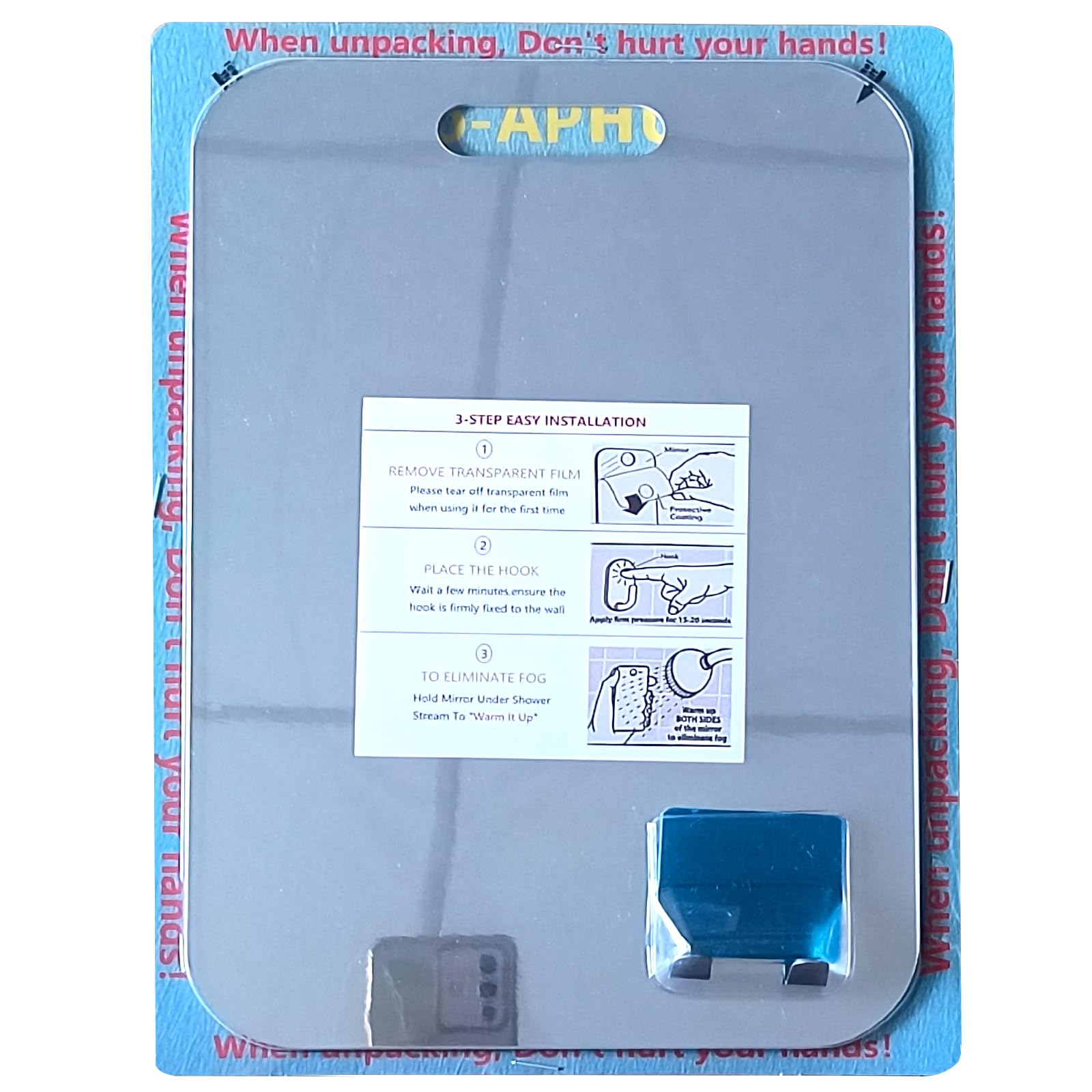 XoYo APHUIME easy-clean surface with soft cloth
