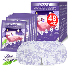 XPCARE 48-pack steam eye masks ready for quick eye comfort during breaks.