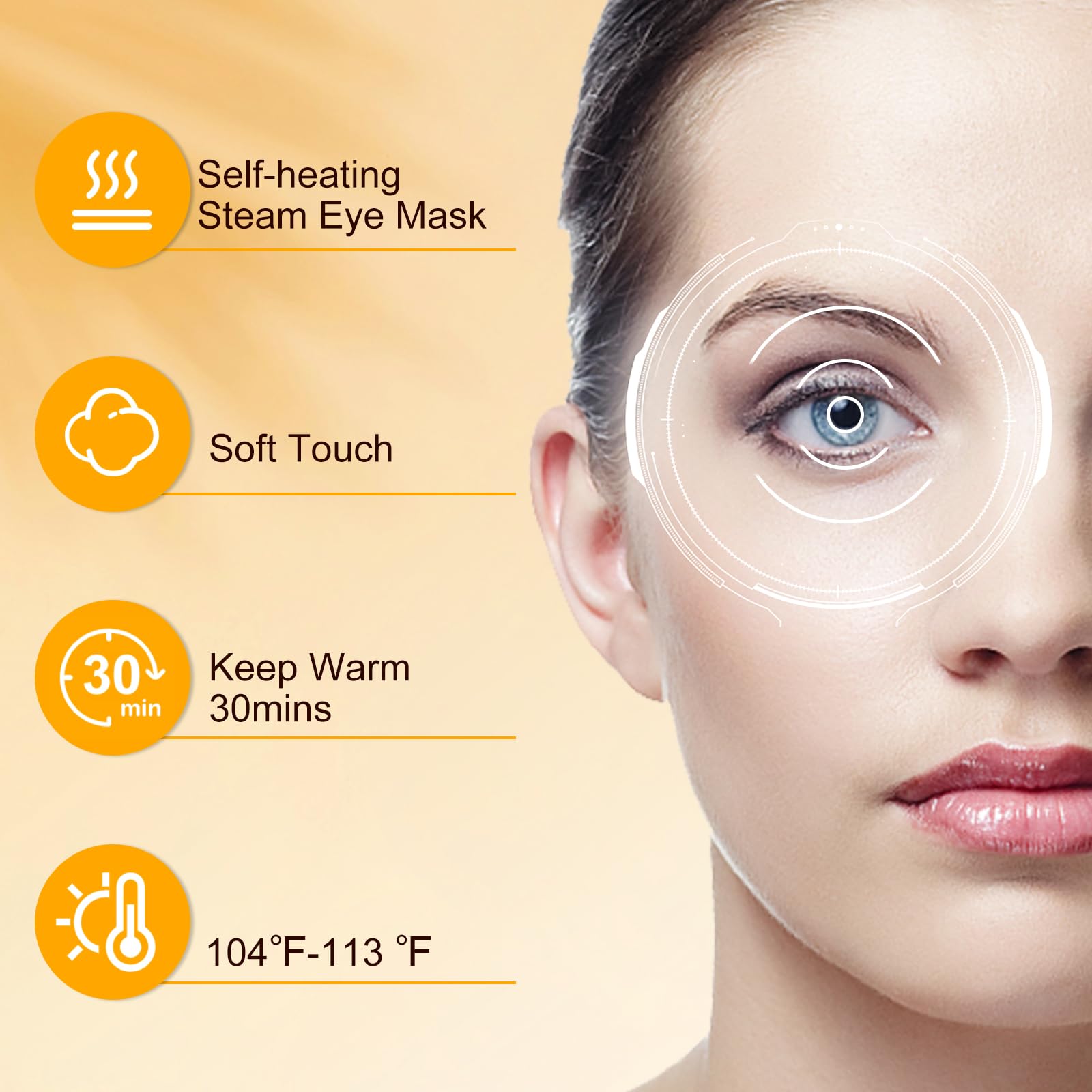 XPCARE steam eye mask on office desk illustrates quick eye spa during breaks