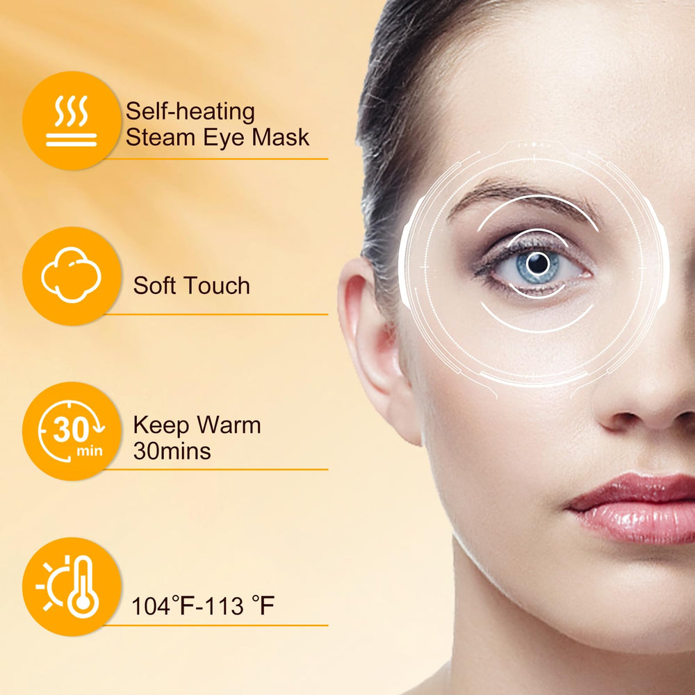 XPCARE steam eye mask on office desk illustrates quick eye spa during breaks
