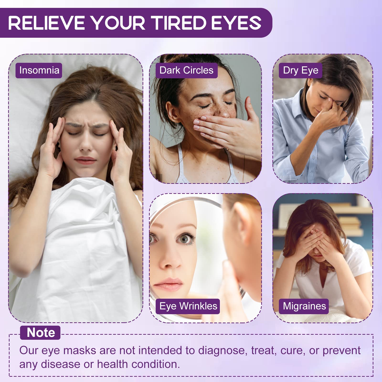 XPCARE steam eye mask on-face usage promotes relaxed eyes during breaks and travel.