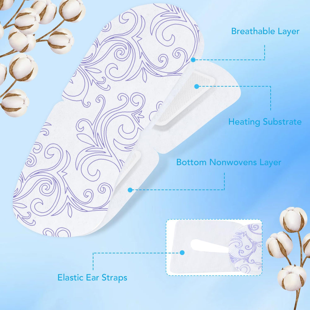 XPCARE steam eye mask worn on the eye during a restful break.