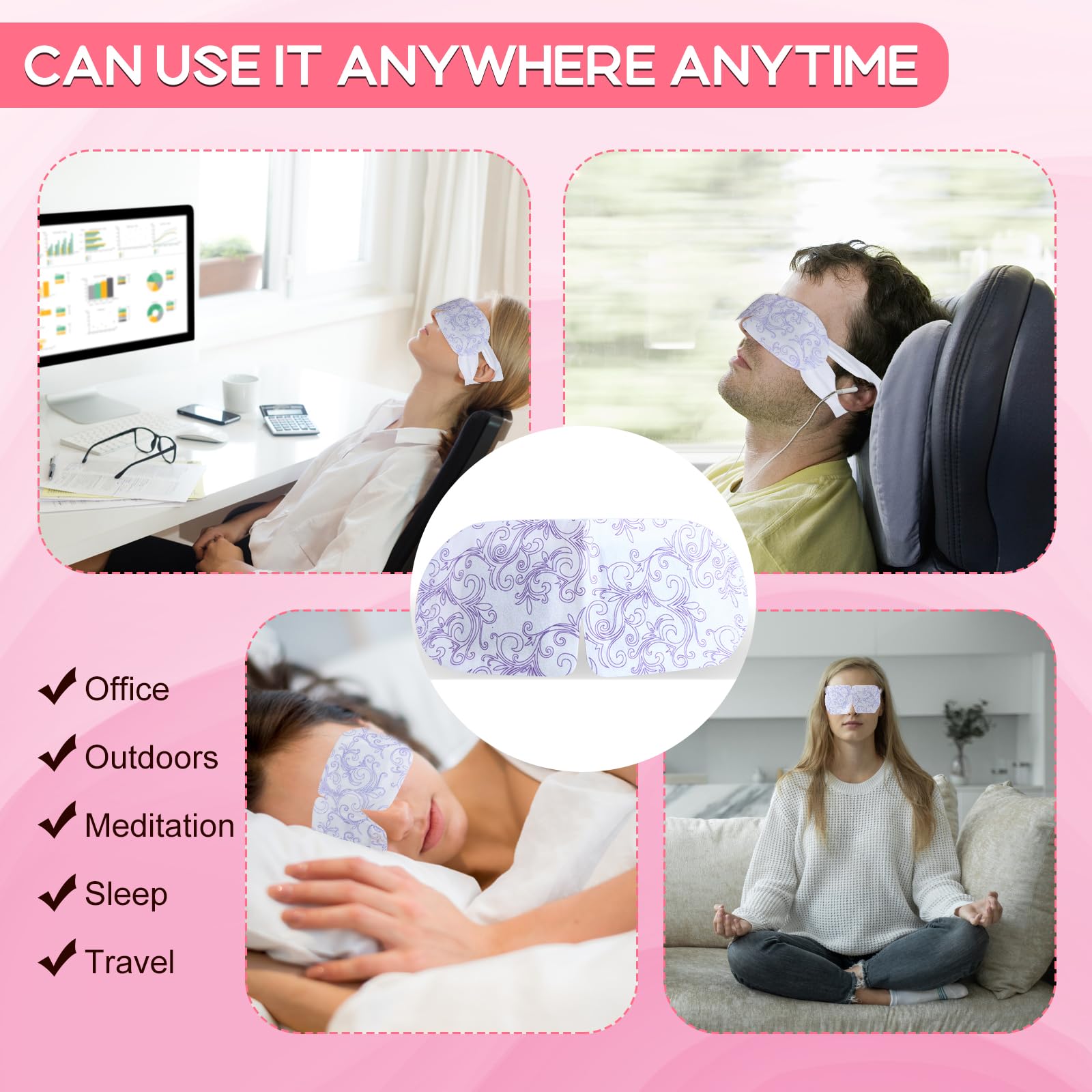 XPCARE rose steam eye masks gift ready for friends and family