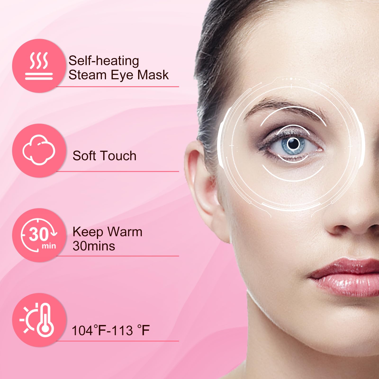 XPCARE rose eye masks relaxation visuals conveying rose scent and calm moment