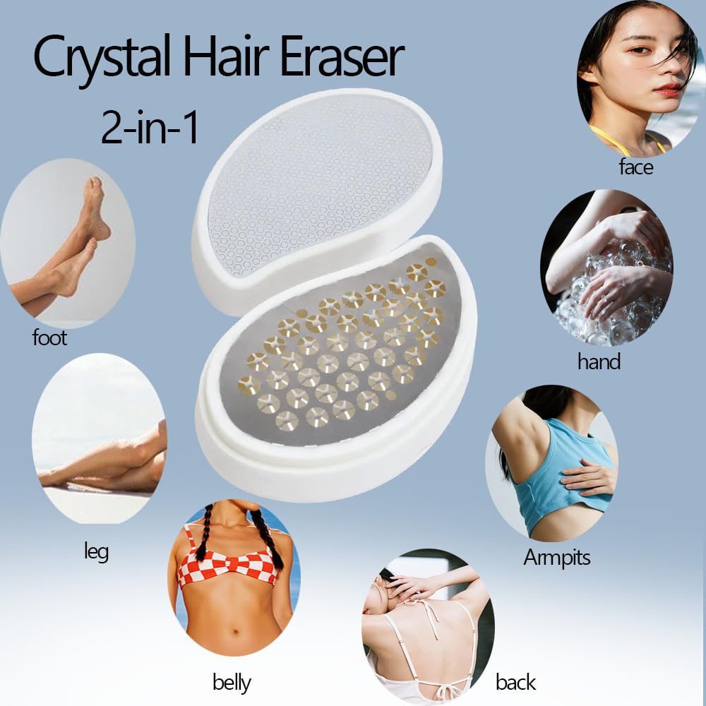 XQBX 2-in-1 design demonstrating exfoliation and hair removal in one session