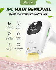 XSOUL IPL device handle showing comfortable grip for precise use.
