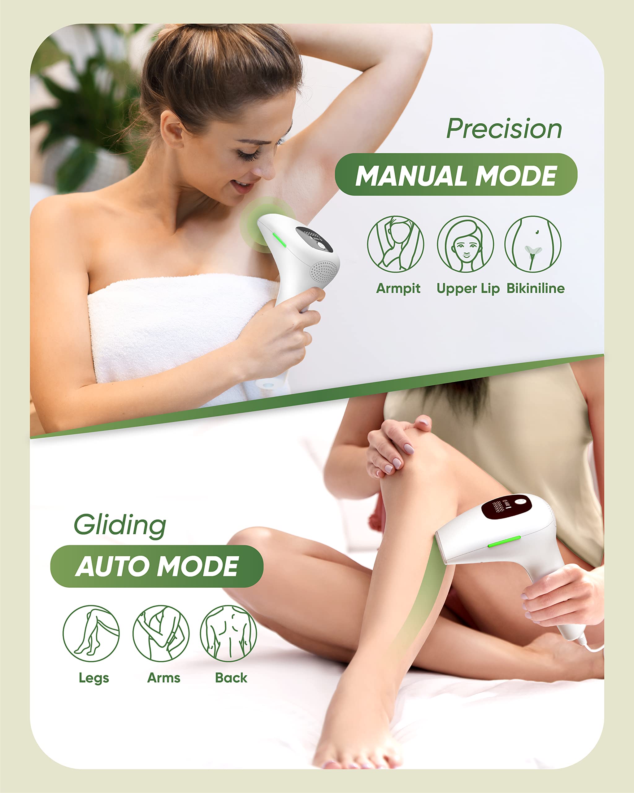 XSOUL IPL lamp head focused for targeted skin areas like face.