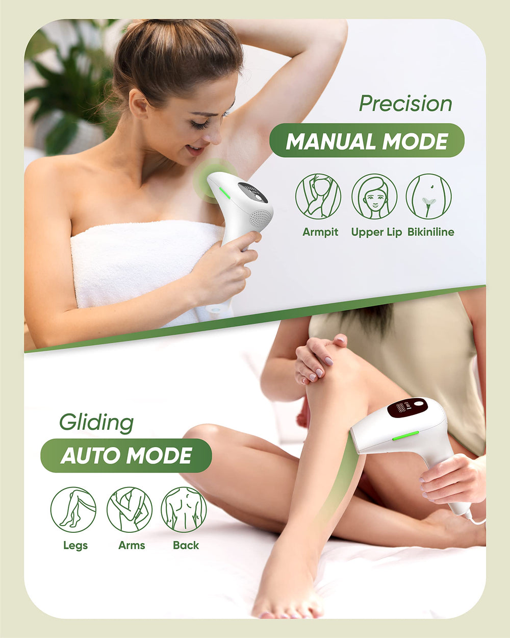 XSOUL IPL lamp head focused for targeted skin areas like face.