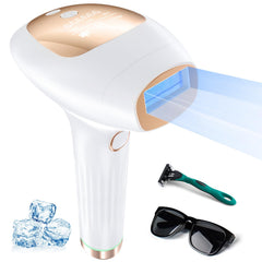 Xsoul hair removal device front view shows compact at home solution for smooth skin.
