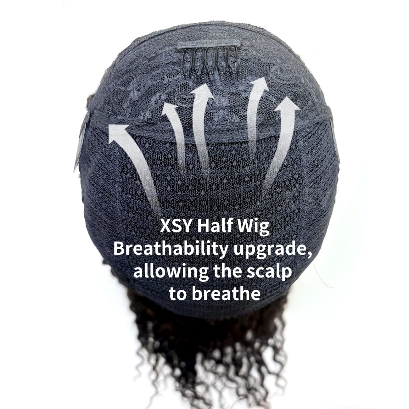XSY wig cap with drawstring highlights breathable comfort during wear